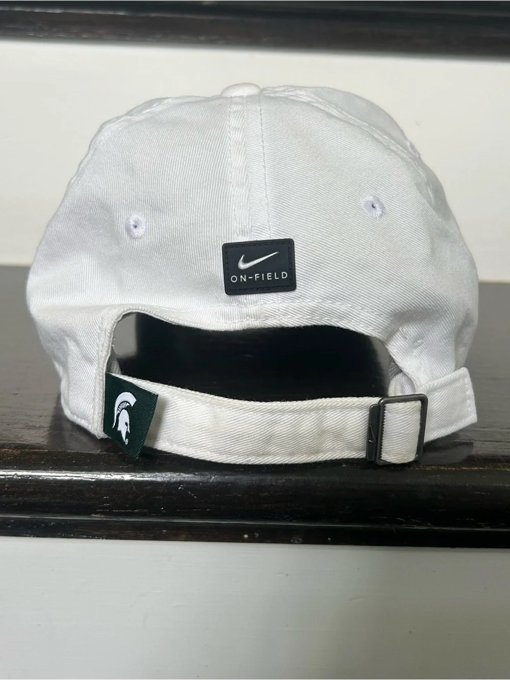 Nike Michigan State Spartans White Cap Hat Size S/M Nike On Field white green